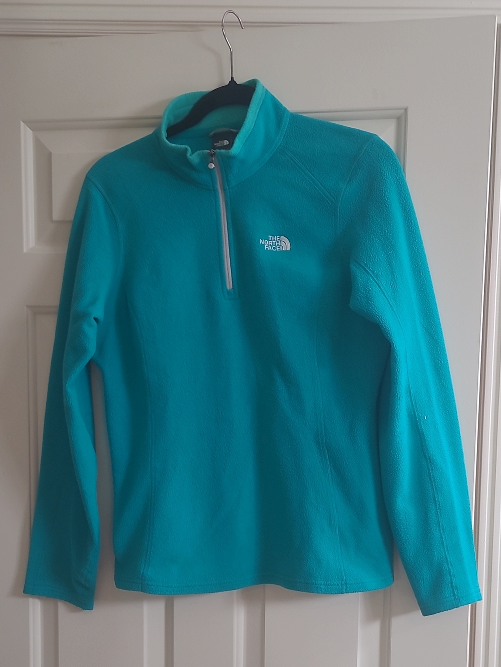 The North Face Women's Teal Quarter-Zip Fleece Pullover